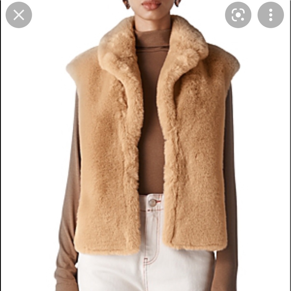 Whistles faux fur vest